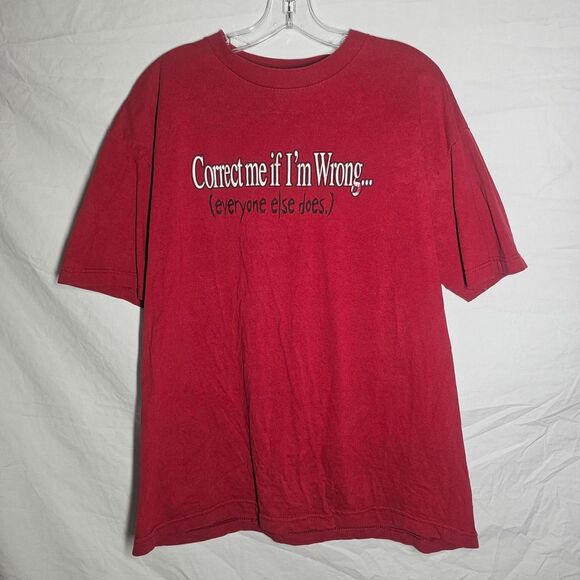 Vintage y2k correct me if im wrong (everybody else does) tshirt - Picture 1 of 4